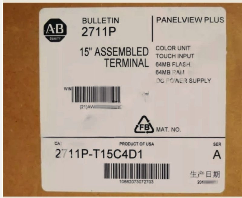 Панель оператора Allen-Bradley 2711P-T15C4D1