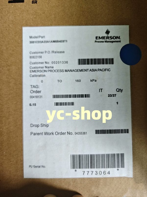 Датчик давления Rosemount 3051CD3A22A1AM5B4E8T1
