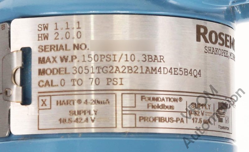 Датчик давления Emerson 3051TG2A2B21AM4D4E5B4Q4