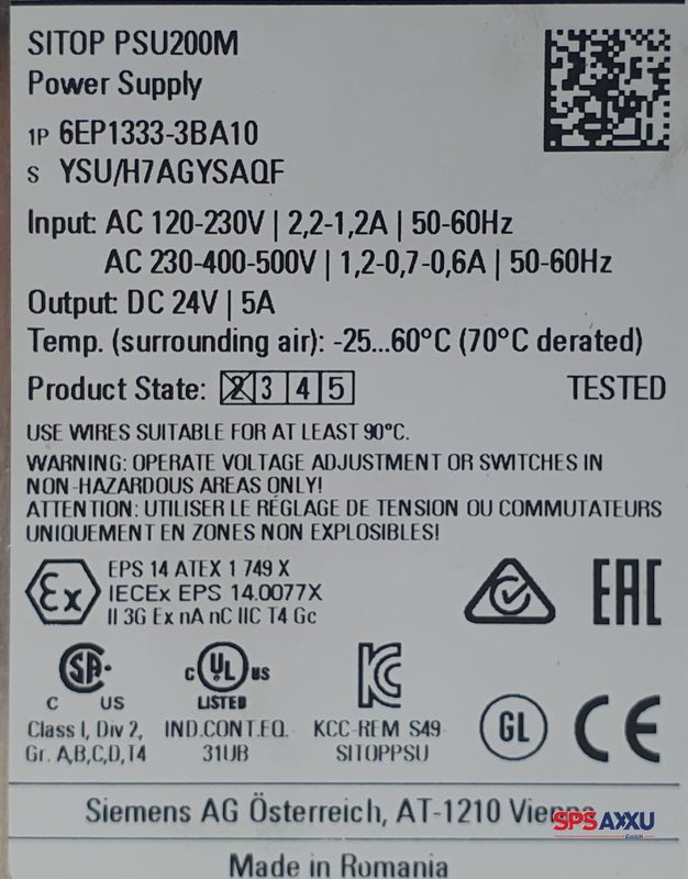 Блок питания Siemens 333-3BA10