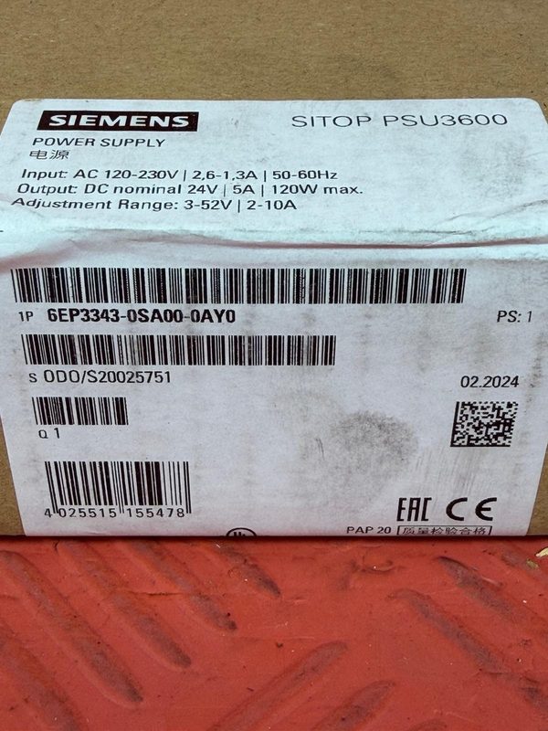 Блок питания Siemens 334-0SA00-0AY0