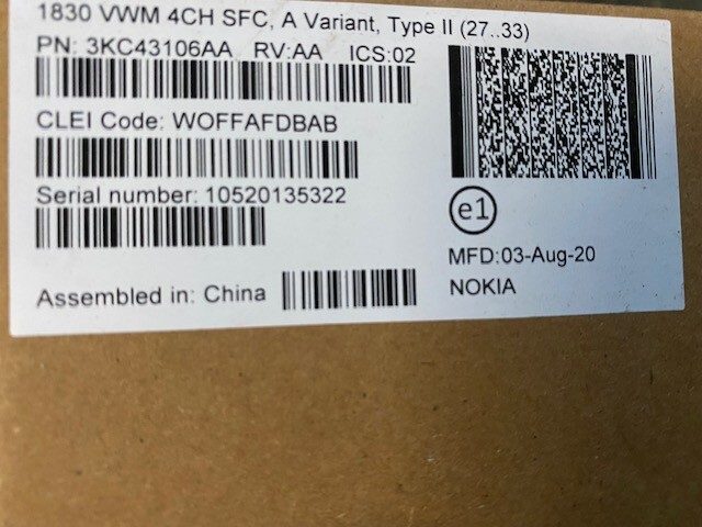 Операторское оборудование Nokia 3KC43106AA