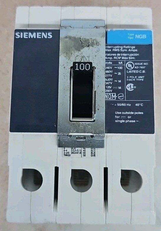 Автоматический выключатель Siemens 3P-100