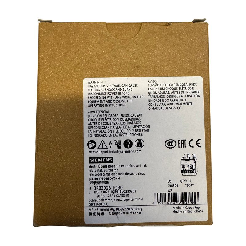 Реле Siemens 3RB3026-1QB0