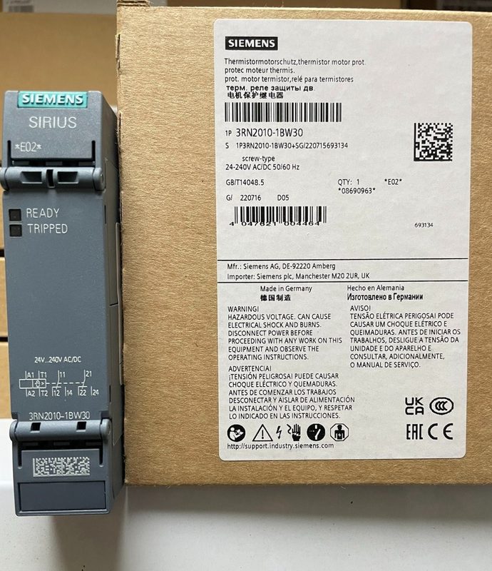Реле защиты Siemens 3RN2010-1BW30