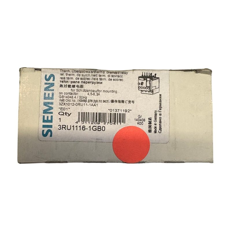 Реле Siemens 3RU1116-1GB0