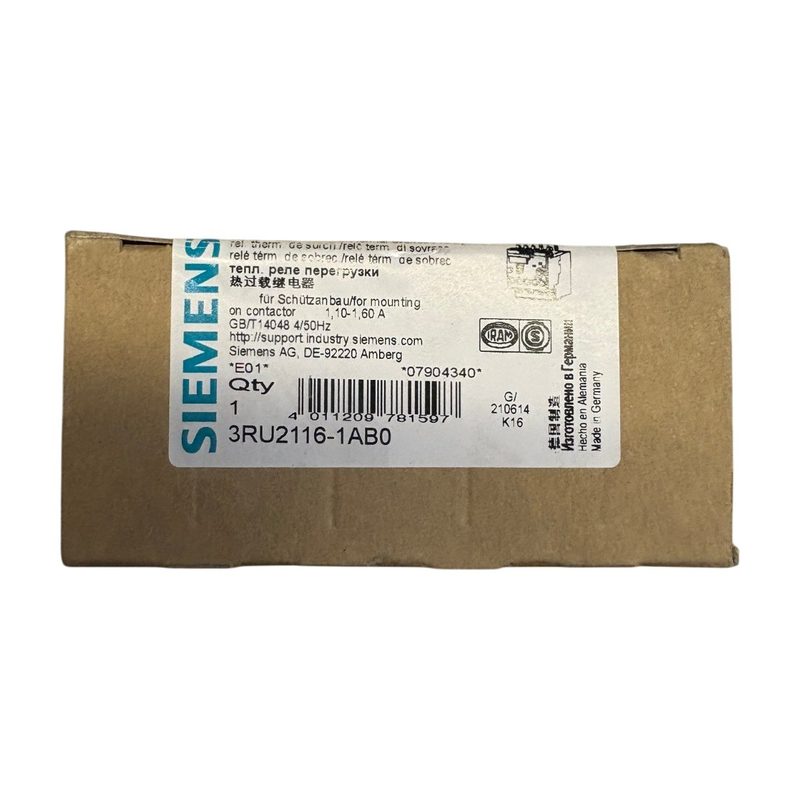 Реле Siemens 3RU2116-1AB0