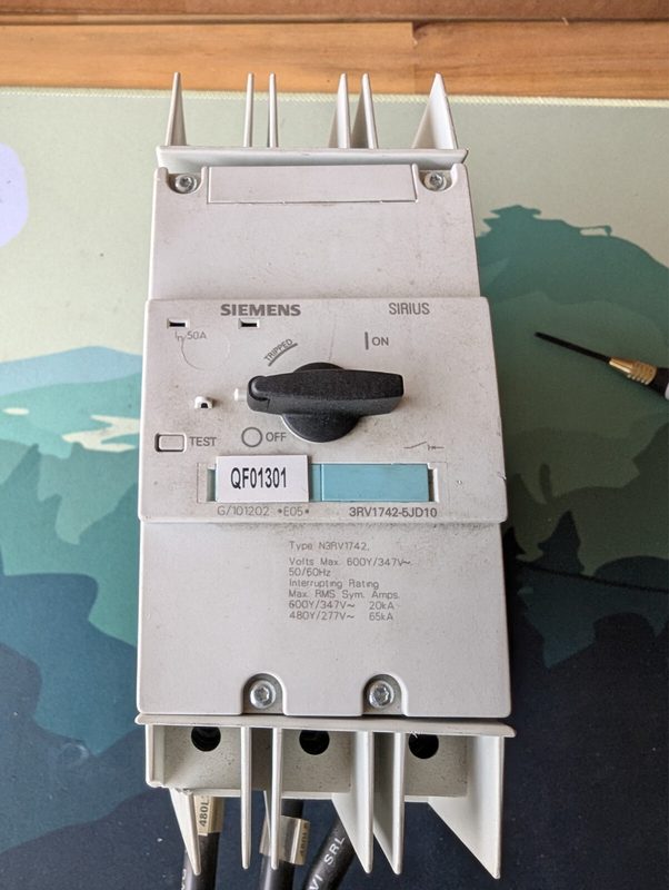 Автоматический выключатель Siemens 3RV1742-5JD10