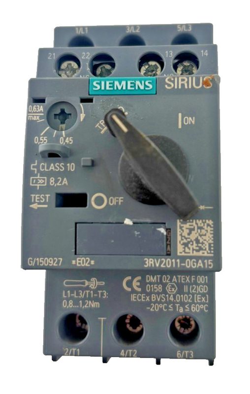 Автоматический выключатель Siemens 3RV2011-0GA15