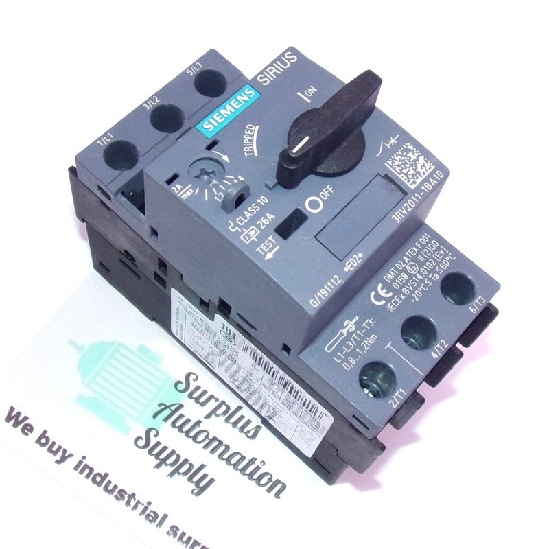 Автоматический выключатель Siemens 3RV2011-1BA10