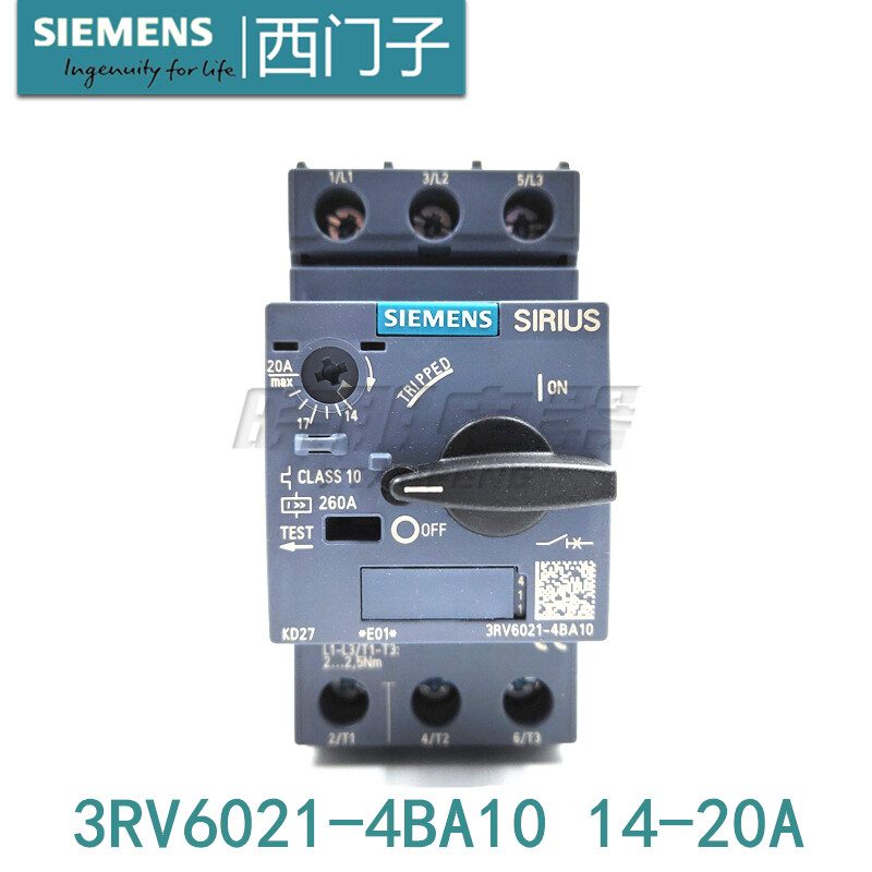 Автоматический выключатель Siemens 3RV6021-4BA10