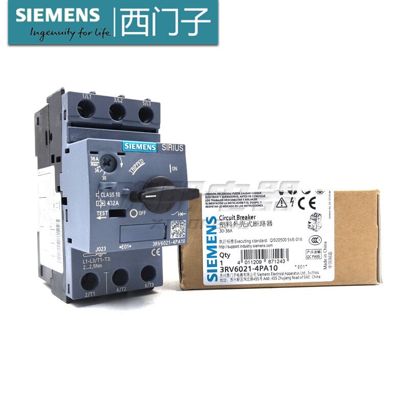 Автоматический выключатель Siemens 3RV6021-4PA10