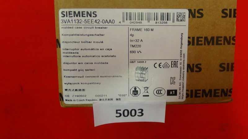 Автоматический выключатель Siemens 3VA1132-5EE42-0AA0
