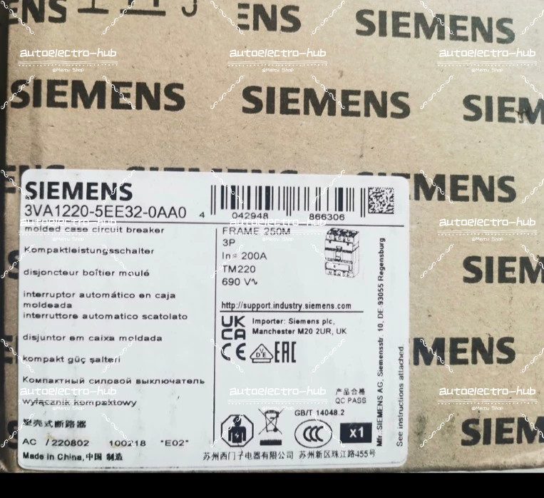 Автоматический выключатель Siemens 3VA1220-5EE32-0AA0