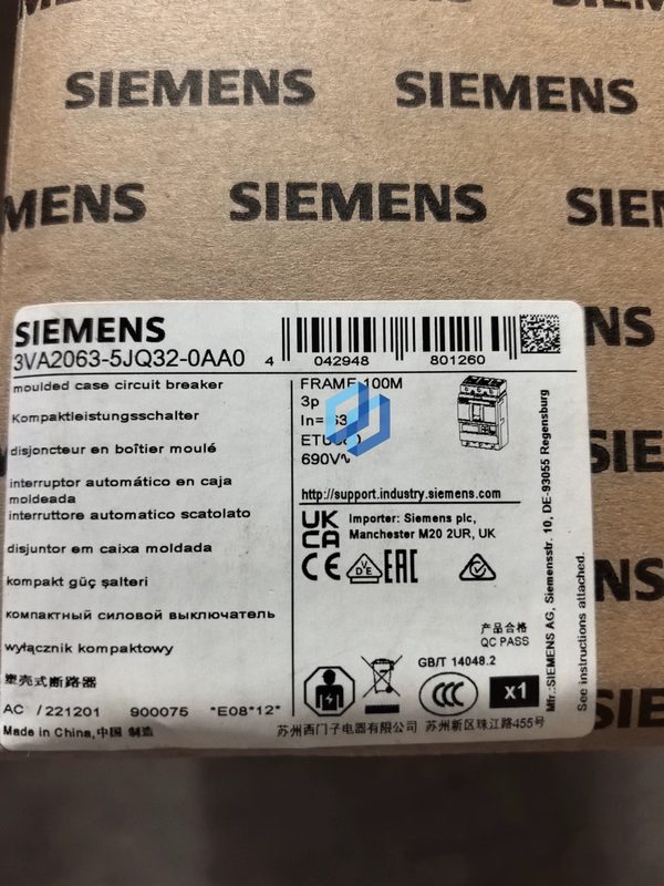 Автоматический выключатель Siemens 3VA2063-5JQ32-0AA0