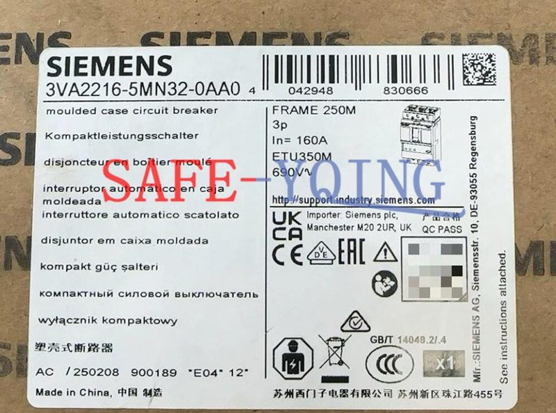 Автоматический выключатель Siemens 3VA2216-5MN32-0AA0