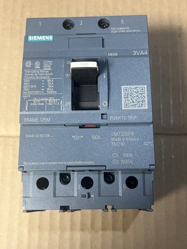 Автоматический выключатель Siemens 3VA4110-5ED34-0AA0