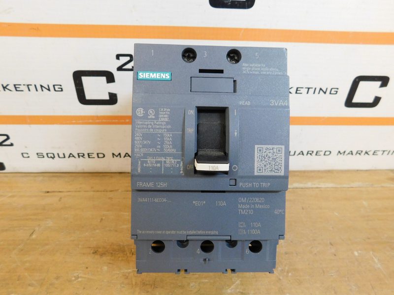 Автоматический выключатель Siemens 3VA4111-6ED34
