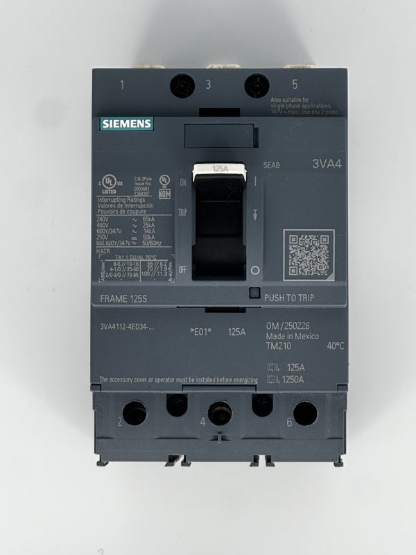 Автоматический выключатель Siemens 3VA4112-4ED34