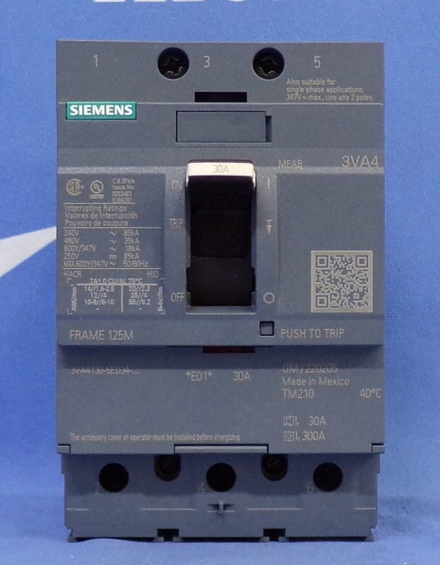 Автоматический выключатель Siemens 3VA4130-5ED34-0AA0