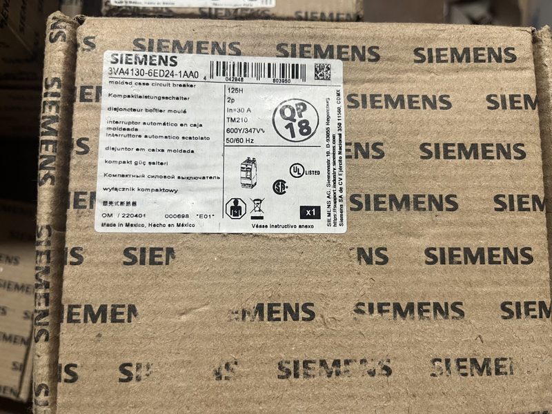 Автоматический выключатель Siemens 3VA4130-6ED24-0AA0