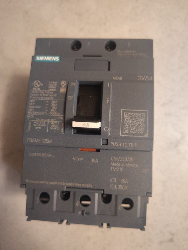 Автоматический выключатель Siemens 3VA4135-5ED34-0AA0