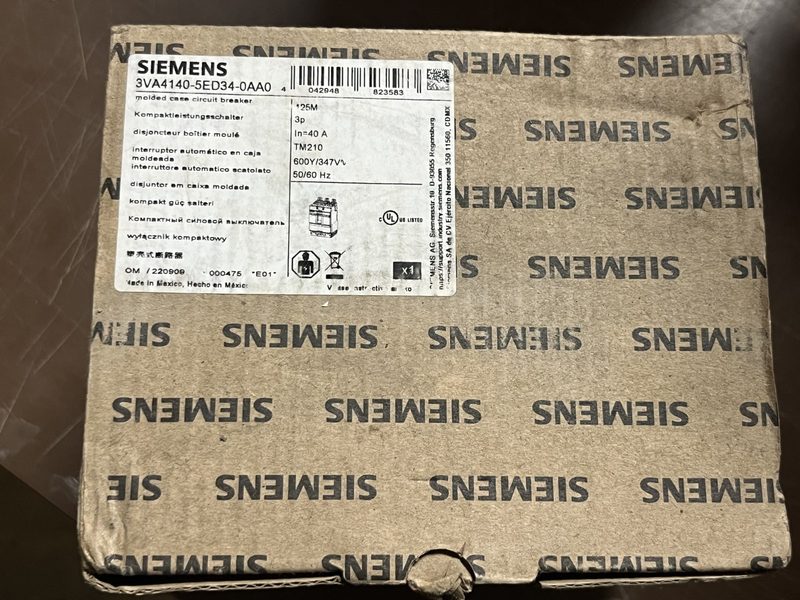 Автоматический выключатель Siemens 3VA4140-5ED34