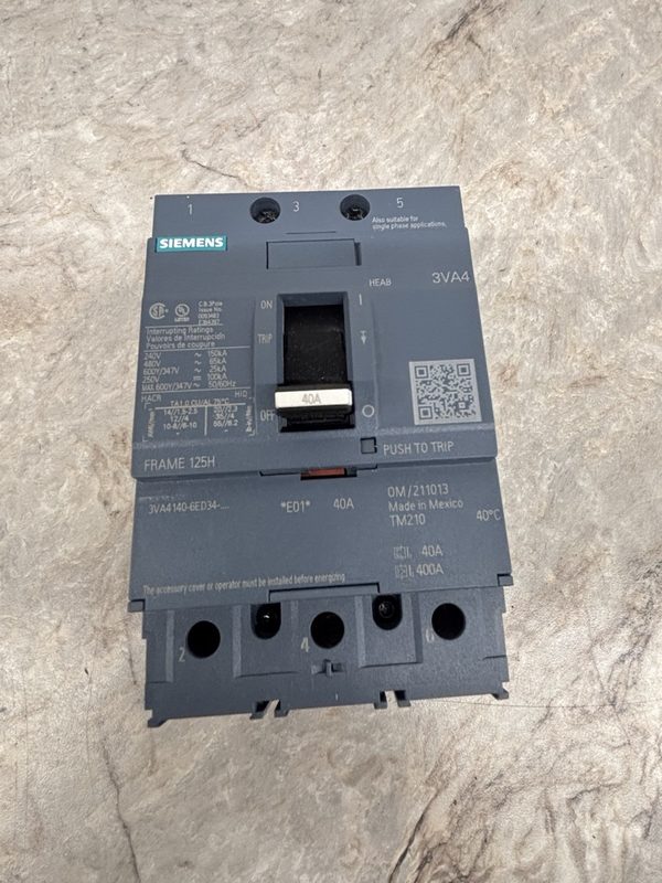 Автоматический выключатель Siemens 3VA4140-6ED34