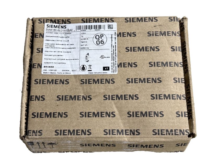 Автоматический выключатель Siemens 3VA4180-6ED14-0AA0