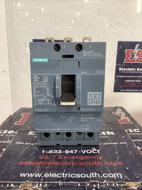 Автоматический выключатель Siemens 3VA4195-4ED34