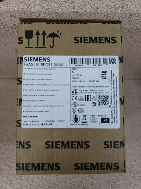 Автоматический выключатель Siemens 3VA5110-6EC31-0AA0