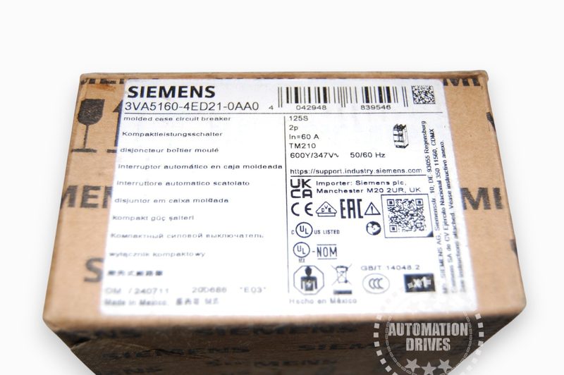 Автоматический выключатель Siemens 3VA5160-4ED21-0AA0