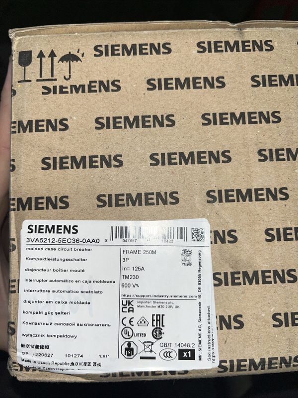 Автоматический выключатель Siemens 3VA5212-5EC36-0AA0