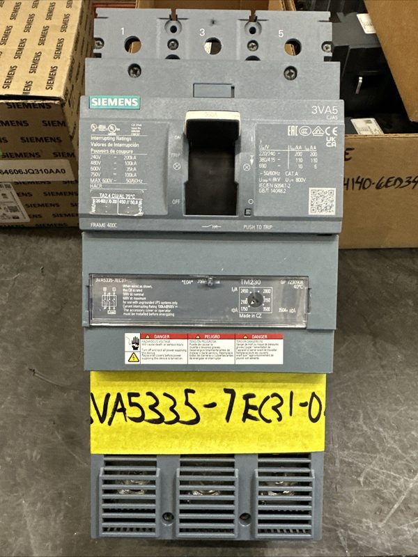 Автоматический выключатель Siemens 3VA5335-7EC31-0AA0