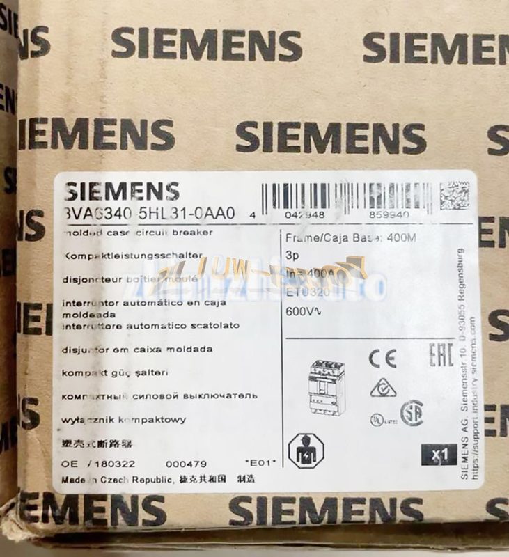 Автоматический выключатель Siemens 3VA6340-5HL31-0AA0