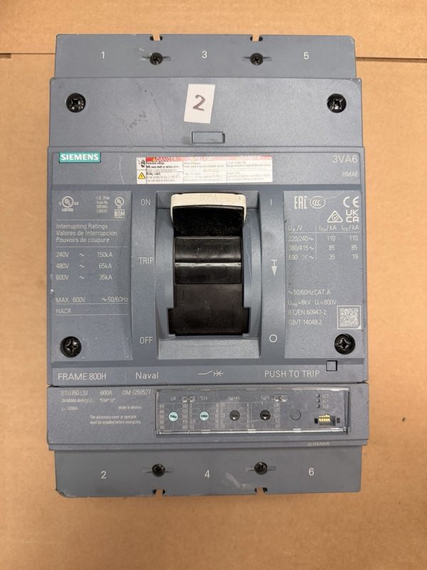 Автоматический выключатель Siemens 3VA6560-6HN32-2AA0