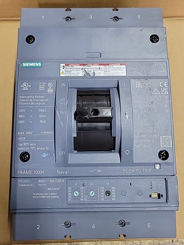 Автоматический выключатель Siemens 3VA6580-6HL32-2AA0
