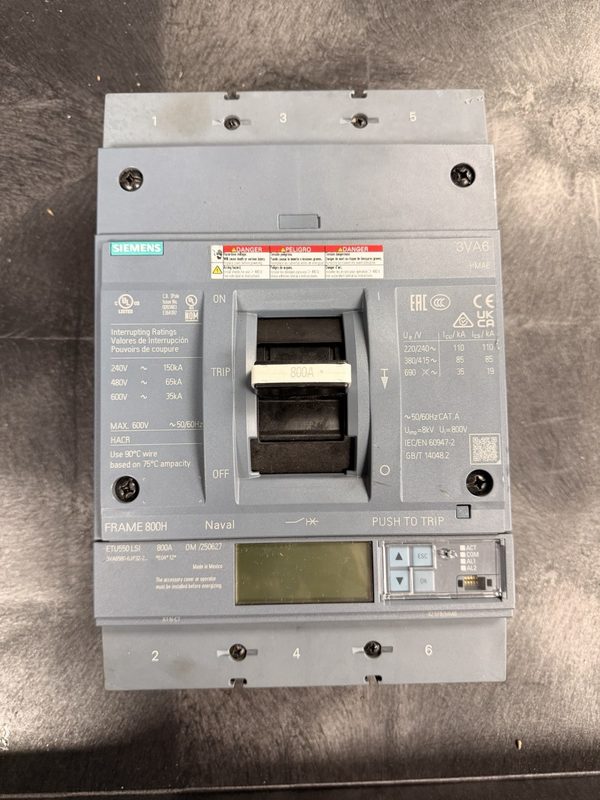 Автоматический выключатель Siemens 3VA6580-6JP32-2AA0