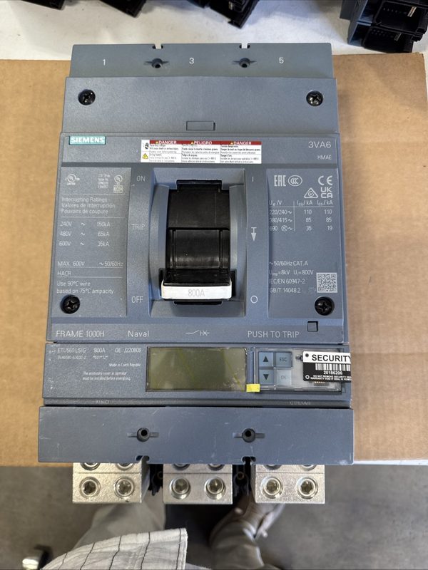 Автоматический выключатель Siemens 3VA6580-6JQ32-2AA0