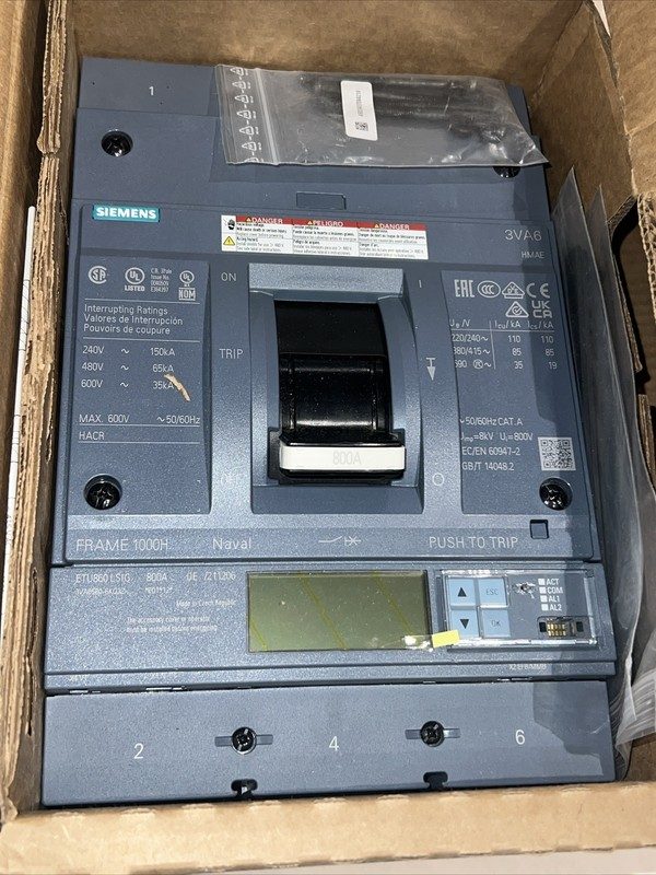Автоматический выключатель Siemens 3VA6580-6KQ32-0AA0