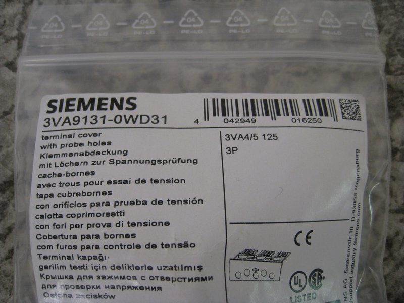 Автоматический выключатель Siemens 3VA9131-0WD31