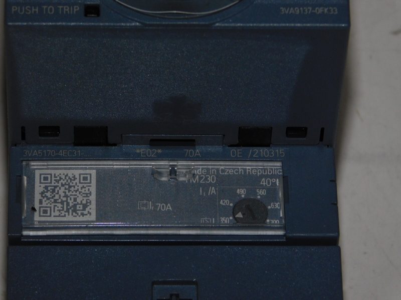 Автоматический выключатель Siemens 3VA9137-0FK33