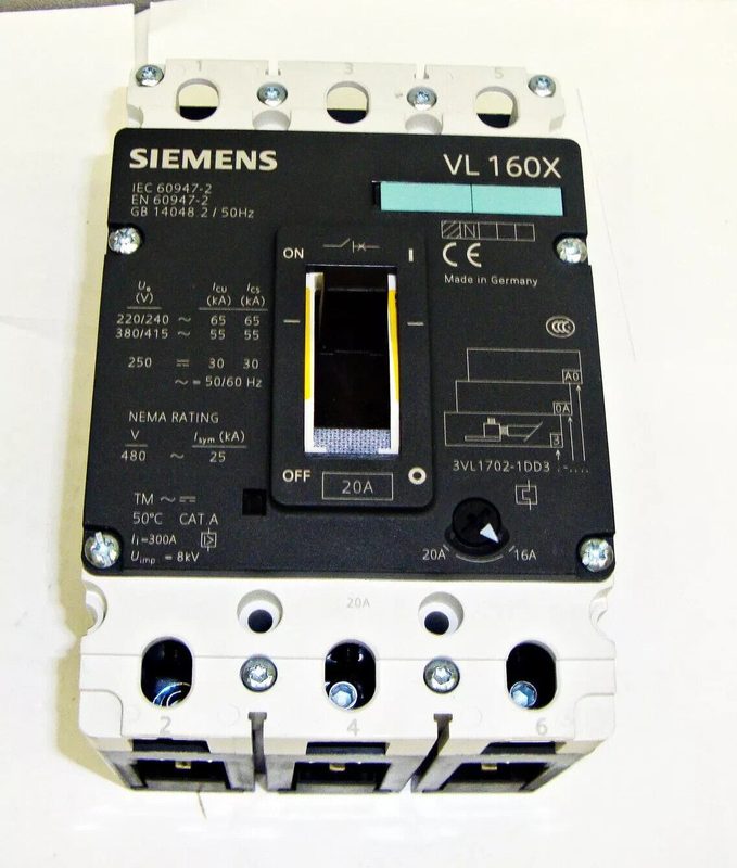 Автоматический выключатель Siemens 3VL1702-1DD33-0AA0