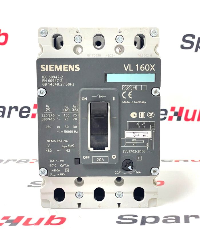Автоматический выключатель Siemens 3VL1702-2DD36-0AA0