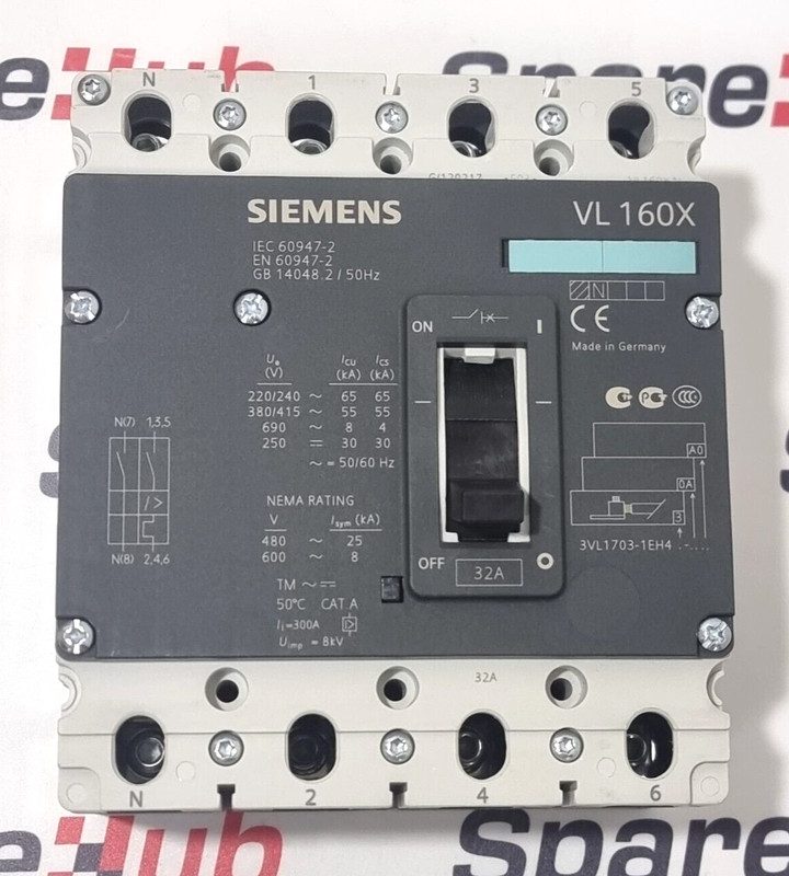 Автоматический выключатель Siemens 3VL1703-1EH43-0AA0