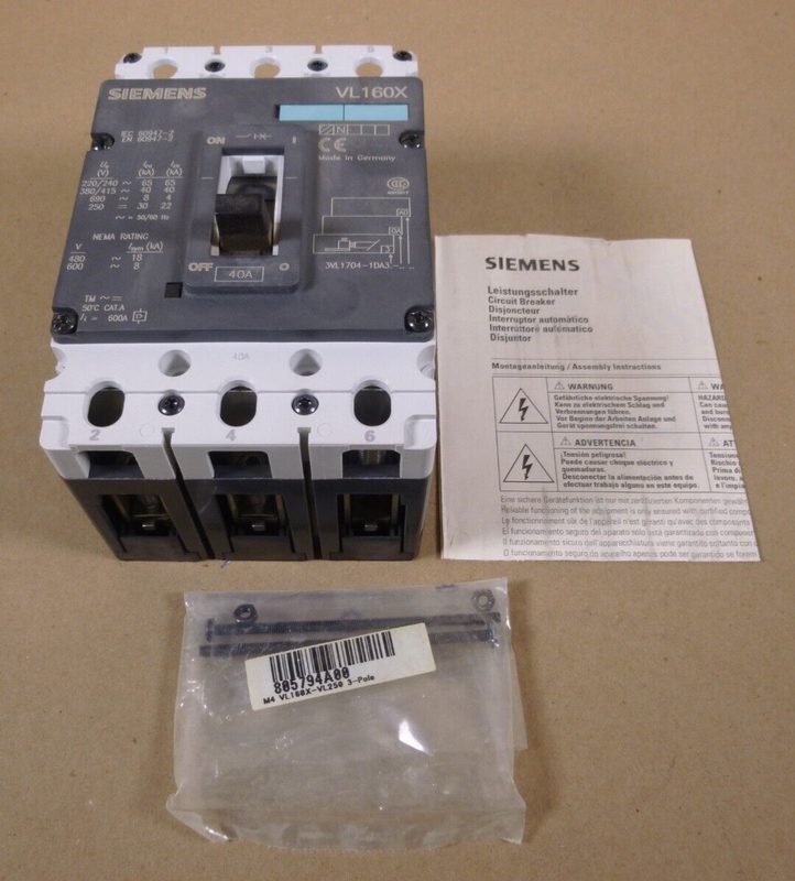 Автоматический выключатель Siemens 3VL1704-1DA33-0AA0-Z