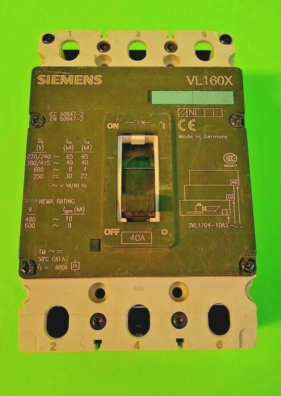 Автоматический выключатель Siemens 3VL1704-1DA33-0AA0