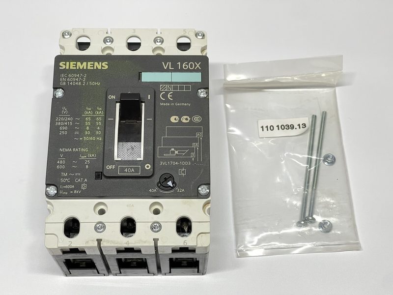 Автоматический выключатель Siemens 3VL1704-1DD33-0AA0