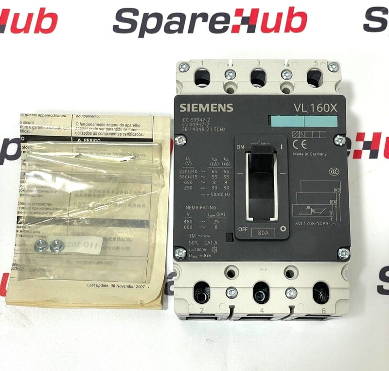 Электрооборудование Siemens 3VL1708-1DA33-0AA0