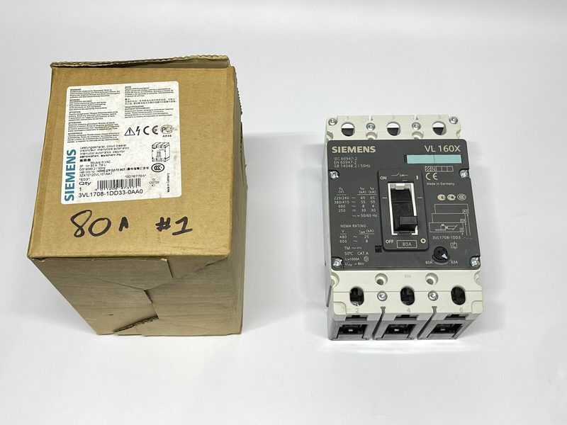 Автоматический выключатель Siemens 3VL1708-1DD33-0AA0